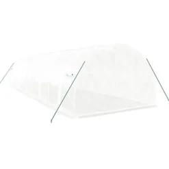 Discount Drivhus med stålstel 30 m² 10x3x2 m hvid - Drivhus - Drivhuse - Home & Living Drivhus