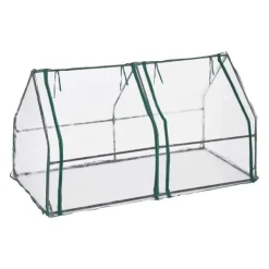 New Drivhus til forkultivering, 90x180x90 cm, Transparent Drivhus