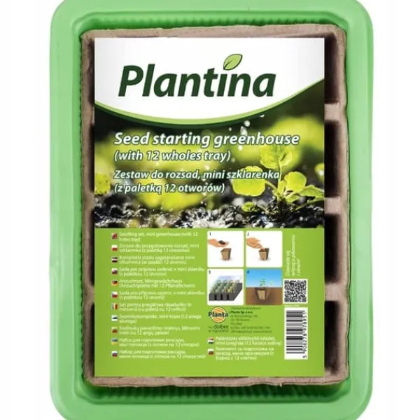 Hot Drivhus til frøplanter 12 huller 19x14 cm Kit Til Plante- & Urtedyrkning