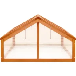 Drivhus^Drivhus 114x80x50 cm fyrretræ brun - Drivhus - Drivhuse - Home & Living