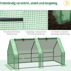 Drivhus^Drivhus, 180x90x90 cm, Grøn