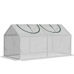 Drivhus, 120x60x60 cm, Hvid Drivhus