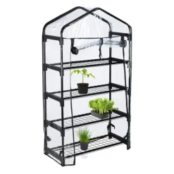 Drivhus, 125x69x29 cm, Sort Drivhus
