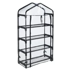 Drivhus, 125x69x29 cm, Sort Drivhus