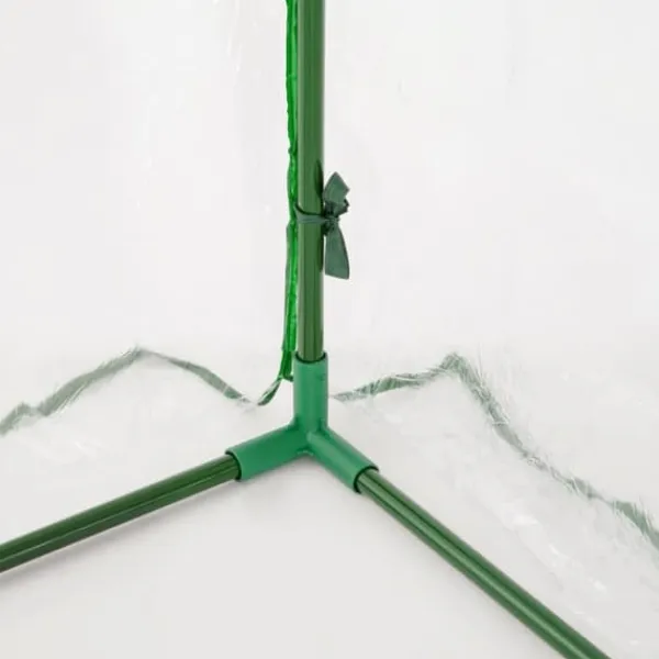 Drivhus^Drivhus 200x100x80 cm, stål/plast, med dør – drivbænk, grøn