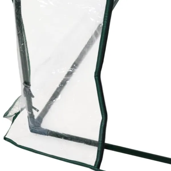 Drivhus^Drivhus 250x100x80 cm, stål/PVC, med dør – drivbænk til planteopdræt