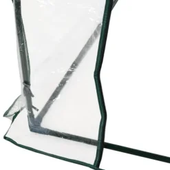 Hot Drivhus 250x100x80 cm, stål/PVC, med dør – drivbænk til planteopdræt Drivhus