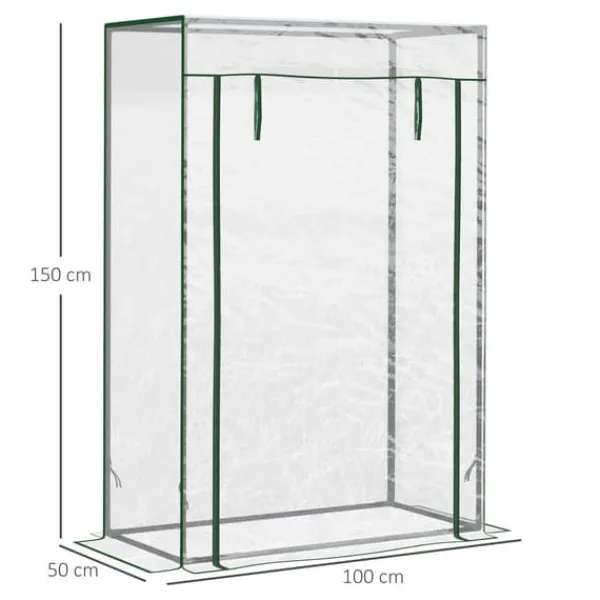 Clearance Drivhus, 100x50x150 cm, Transparent Drivhus