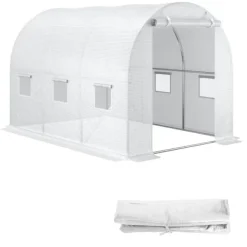 Outlet Drivhusdække, Holdbart Plastik, Optimal Ventilation,Gennemsigtig Drivhus
