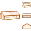 Drivhus^Drivhuse - Living drivhus 114x80x50 cm fyrretræ brun