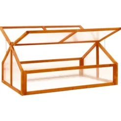 Drivhus^Drivhuse - Living drivhus 114x80x50 cm fyrretræ brun
