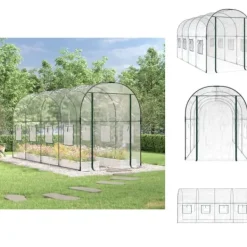 Drivhus^Drivhuse - Living drivhus 160x400x190 cm PVC og pulverlakeret stål transparent