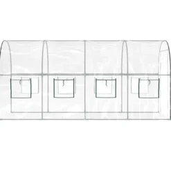 Drivhus^Drivhuse - Living drivhus 160x400x190 cm PVC og pulverlakeret stål transparent
