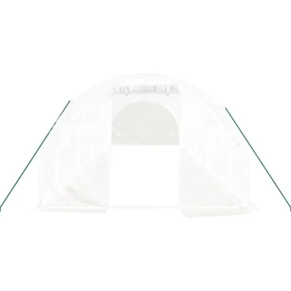 Drivhus^Drivhuse - Living drivhus med stålstel 30 m² 10x3x2 m hvid