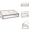 Online Drivhuse - Living drivhus 110x58,5x39 cm grantræ grå Drivhus