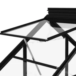 Best Drivhuse - Living glasdrivhus 155x103x191 cm aluminium antracitgrå Drivhus