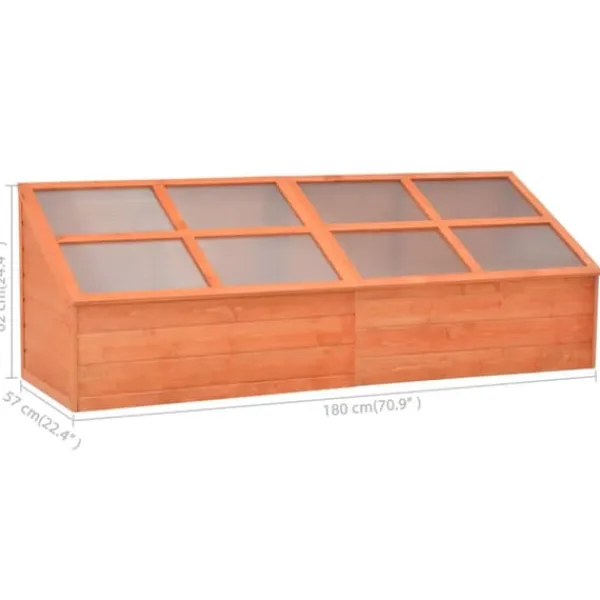 Drivhuse - Living minidrivhus 180x57x62 cm træ Drivhus