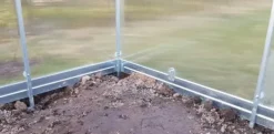 Clearance Drivhuse KLASIKA TUBE 3x6m (18m2) med fundament og 6mm polycarbonatbelægning Drivhus
