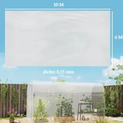 Online Drivhusfilm, 700x800 cm, Transparent Drivhus