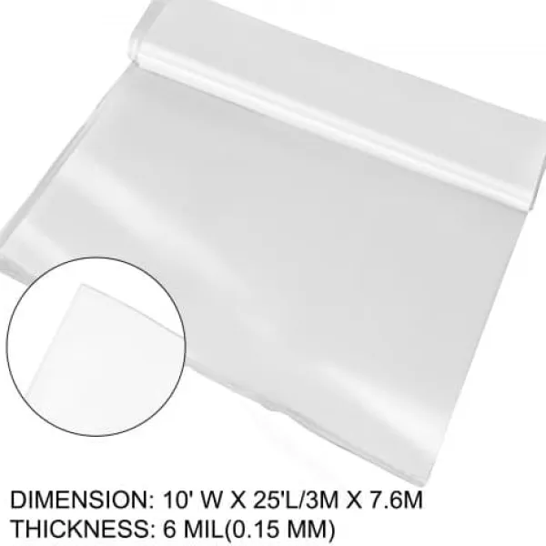 Hot Drivhusfolie 304,8x762 cm Klar Polyethylen UV-resistent Drivhus