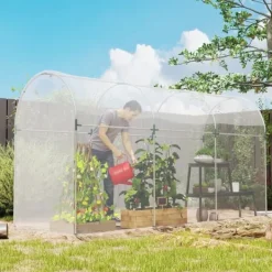 Drivhusfolie 8x10 m, vandtæt med UV-beskyttelse, ekstra tyk, transparent Drivhus