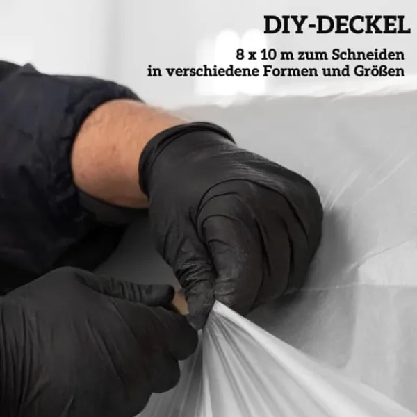 Drivhusfolie 8x10 m, vandtæt med UV-beskyttelse, ekstra tyk, transparent Drivhus