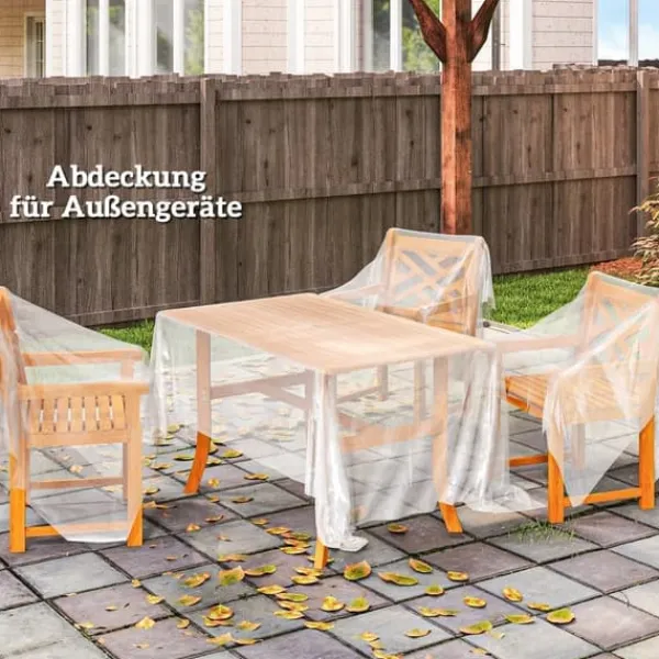 Drivhusfolie 8x10 m, vandtæt med UV-beskyttelse, ekstra tyk, transparent Drivhus