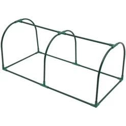 New Drivhustunnel - Mini drivhus - 120x60x50 cm - PE-overtræk med lynlås - Jernramme - 2 kg - Beige Drivhus