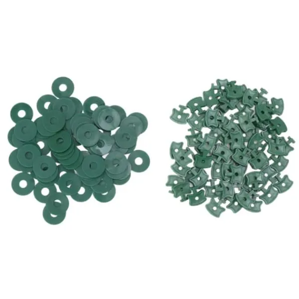 Drivhus-twist-clips - 100 STK Plastic Shading-fikseringsclips til drivhusisolering Drivhus