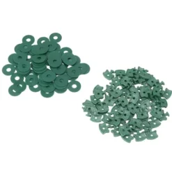 Drivhus-twist-clips - 100 STK Plastic Shading-fikseringsclips til drivhusisolering Drivhus