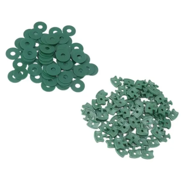 Drivhus-twist-clips - 100 STK Plastic Shading-fikseringsclips til drivhusisolering Drivhus