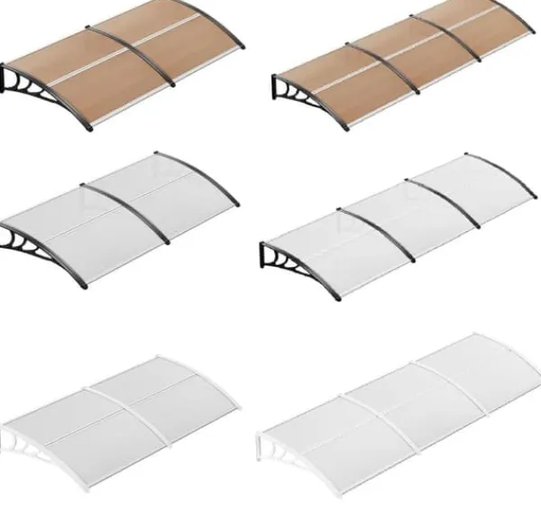 Buer, Spalier, Lysthuse Uden Tag^Dørtag - Udendørs markise til dør/vindue - Størrelse 190 x 98,5 cm - Aluminiumsramme - PU-belagt polyester - Vandtæt og UV-beskyttelse - Buet design | CDON