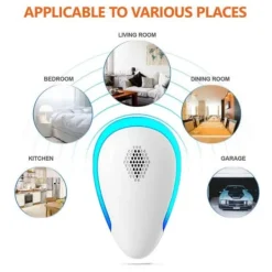 Sale Dual Ultrasonic Myggskrämma med LED Insektmiddel & Dyreafvisende Middel