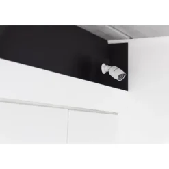 Dummykamera - CHACON - Aluminium - Blå LED - Vit Falske Overvågningskameraer