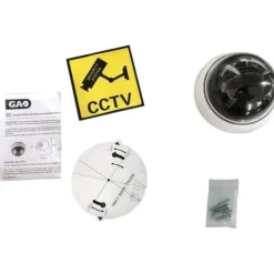 Falske Overvågningskameraer^Dummy-kamera - LINK2HOME - Dome - Blinkende rød LED - Nem installation - Trådløs