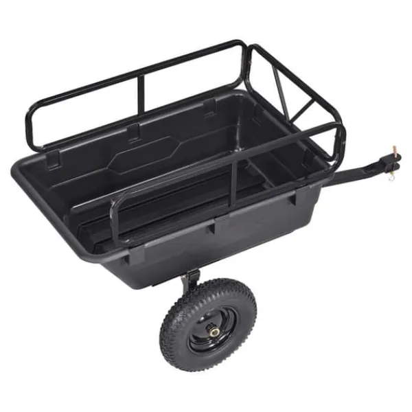 Haveværktøj^Dump Trailer 10 cu. ft, 500 lbs trækbare plastikhavetrailervogn, til ATV
