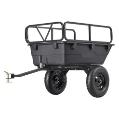 Haveværktøj^Dump Trailer 10 cu. ft, 500 lbs trækbare plastikhavetrailervogn, til ATV