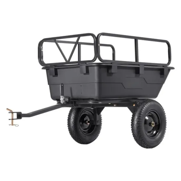 Haveværktøj^Dump Trailer 10 cu. ft, 500 lbs trækbare plastikhavetrailervogn, til ATV