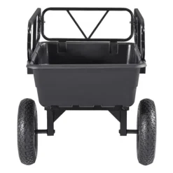 Haveværktøj^Dump Trailer 10 cu. ft, 500 lbs trækbare plastikhavetrailervogn, til ATV