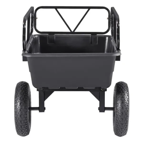 Haveværktøj^Dump Trailer 10 cu. ft, 500 lbs trækbare plastikhavetrailervogn, til ATV