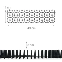Insektmiddel & Dyreafvisende Middel^Dyreafvisende gitter sæt, 3x49x14 cm, Sort