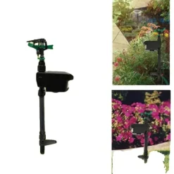 New Dyreafvisende Sprinkler, Bevægelsesaktiveret, Solcelledrevet,sort Insektmiddel & Dyreafvisende Middel