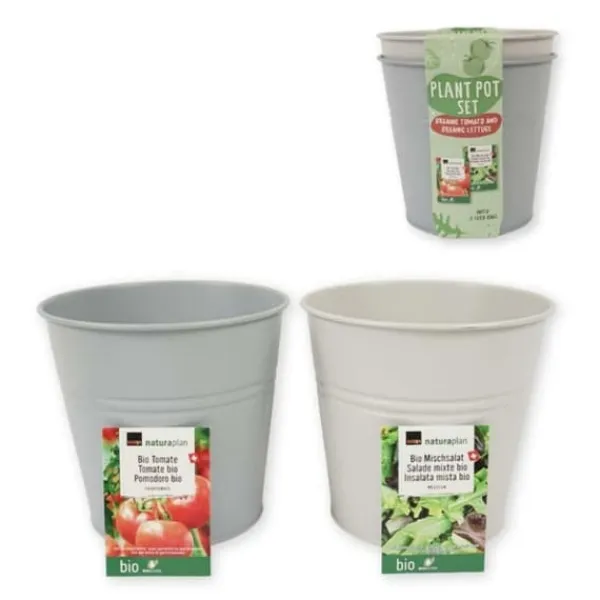Discount Dyrkningssæt Bucket Bio Tomater og Salat Kit Til Plante- & Urtedyrkning