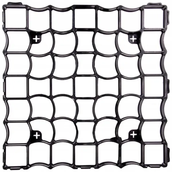 Outlet ECO haveespalier, parkering, indkørsel, 50x50x3cm, 10 stk. GEOKRATA, sort Havedekorationer