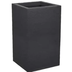 Clearance EDA Graphit Up Fyrkantig blomlåda - 36 L - 29.5 x 29.5 cm x 49.5 cm - Charcoal Grey Krukker & Plantebeholdere