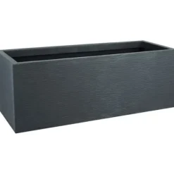 Krukker & Plantebeholdere^EDA PLASTIQUE Graphit Up Planteringskärl - 57 L - 79.5 x 29.5 x 29.5 cm - Antracitgrå