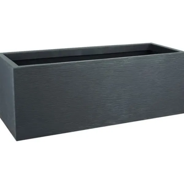 Krukker & Plantebeholdere^EDA PLASTIQUE Graphit Up Planteringskärl - 57 L - 79.5 x 29.5 x 29.5 cm - Antracitgrå