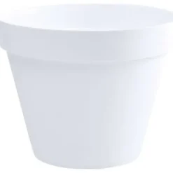 Krukker & Plantebeholdere^EDA Rund Blomkruka Toscana - Ø 60 x H 47 cm - 76 L - Vit