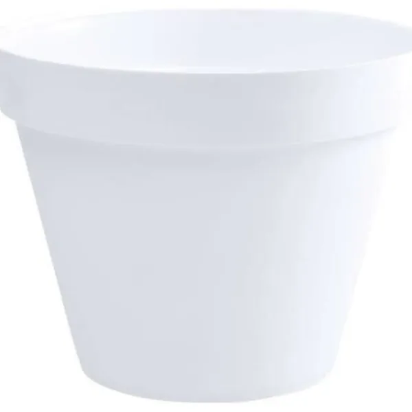 Krukker & Plantebeholdere^EDA Rund Blomkruka Toscana - Ø 60 x H 47 cm - 76 L - Vit