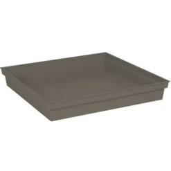 Krukker & Plantebeholdere^EDA Toscana fyrkantigt fat - 40 cm - Taupe